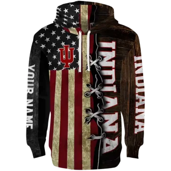 personalized indiana hoosiers american pride hoodie best selling