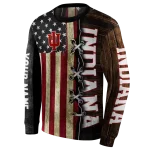 personalized indiana hoosiers american pride hoodie best selling