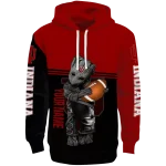 personalized indiana hoosiers baby groot red black hoodie best selling
