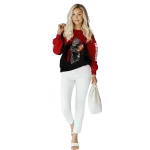 personalized indiana hoosiers baby groot red black hoodie best selling