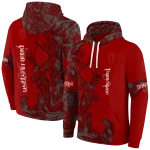 personalized indiana hoosiers deer silhouette red hoodie best selling