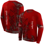 personalized indiana hoosiers deer silhouette red hoodie best selling