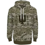 personalized indiana hoosiers military style hoodie best selling