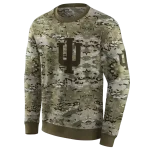 personalized indiana hoosiers military style hoodie best selling
