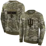 personalized indiana hoosiers military style hoodie best selling