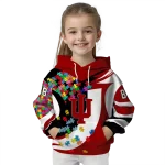 personalized indiana hoosiers puzzle pieces red hoodie best selling