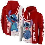 personalized indiana hoosiers stitch red hoodie best selling