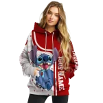 personalized indiana hoosiers stitch red hoodie best selling