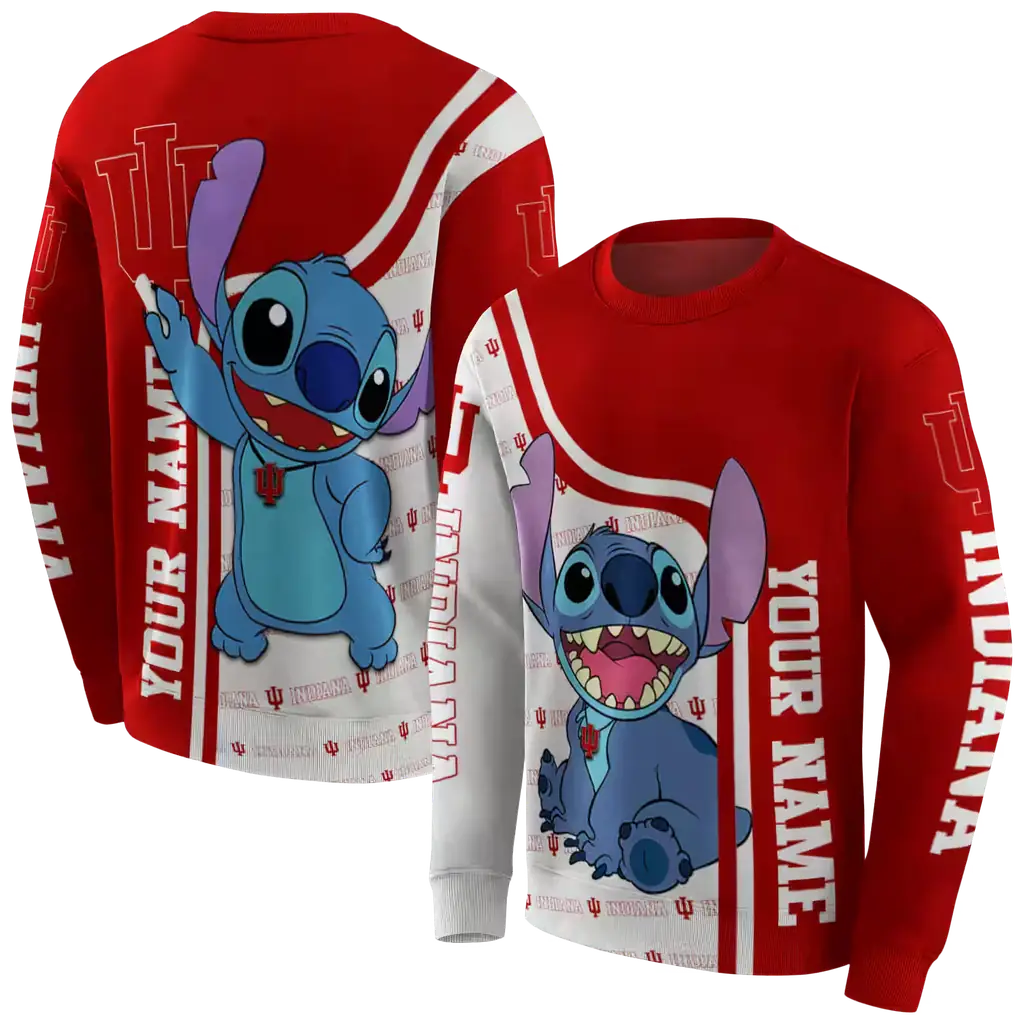 personalized indiana hoosiers stitch red hoodie premium grade personalized indiana hoosiers stitch red hoodie premium grade