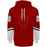 personalized indiana hoosiers striped sleeves red hoodie best selling