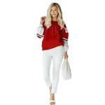 personalized indiana hoosiers striped sleeves red hoodie best selling