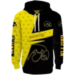 personalized iowa hawkeyes abstract shape black hoodie best selling