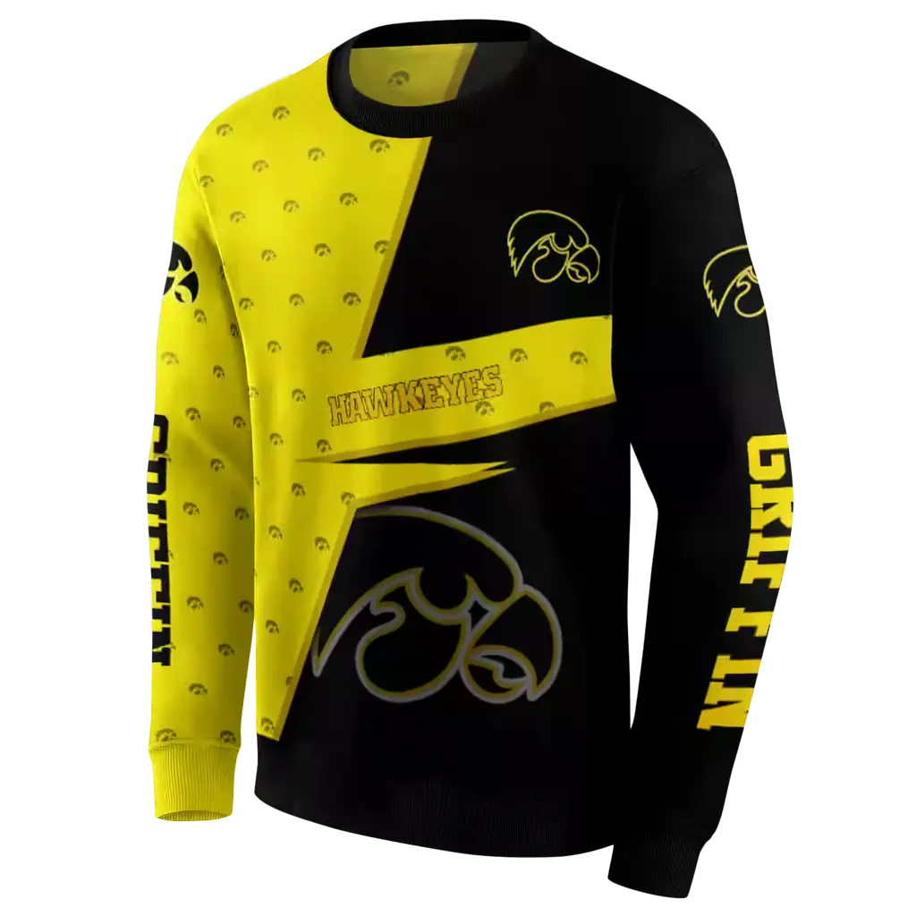 personalized iowa hawkeyes abstract shape black hoodie new arrival personalized iowa hawkeyes abstract shape black hoodie new arrival