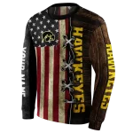 personalized iowa hawkeyes american pride hoodie best selling