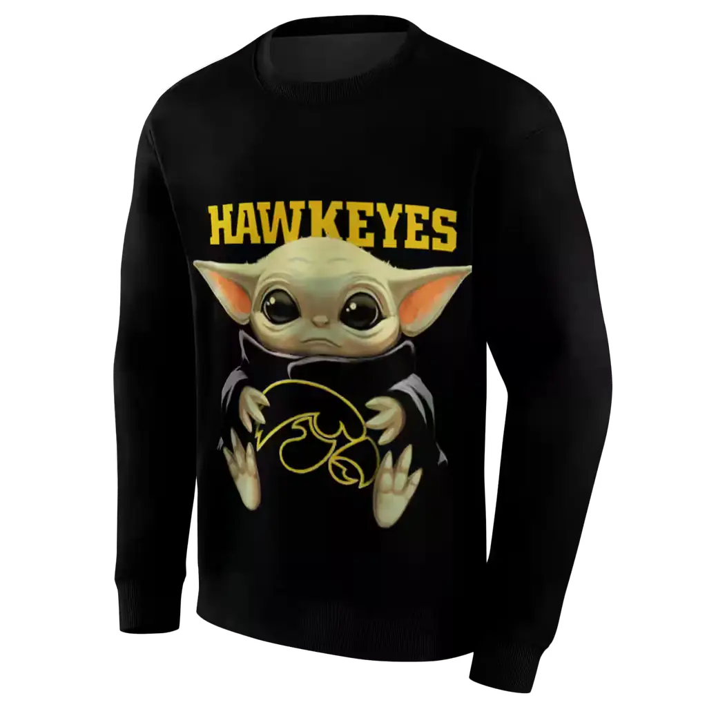 personalized iowa hawkeyes baby yoda black hoodie new arrival personalized iowa hawkeyes baby yoda black hoodie new arrival