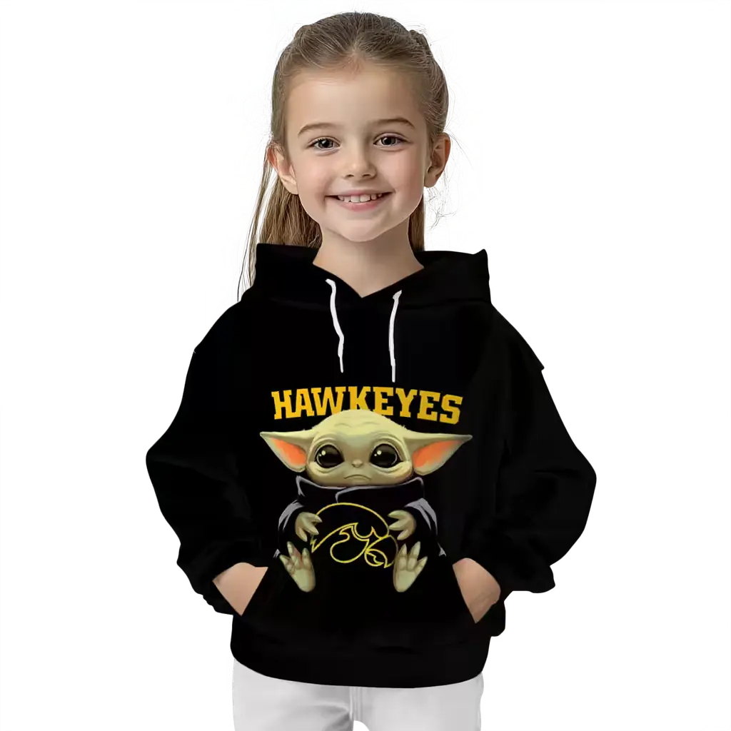 personalized iowa hawkeyes baby yoda black hoodie top rated personalized iowa hawkeyes baby yoda black hoodie top rated