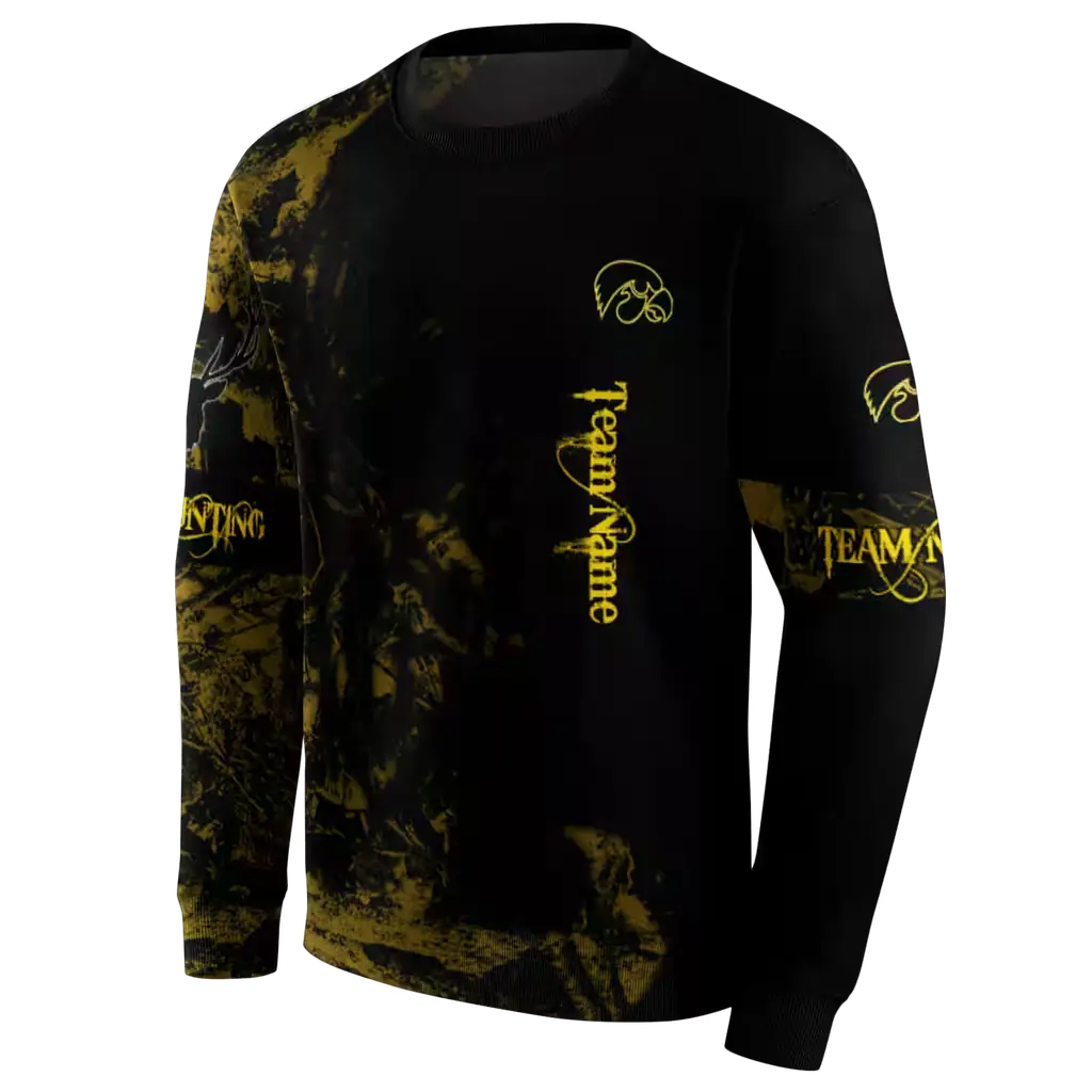 personalized iowa hawkeyes deer silhouette black hoodie new arrival personalized iowa hawkeyes deer silhouette black hoodie new arrival