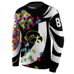 personalized iowa hawkeyes puzzle pieces black hoodie best selling