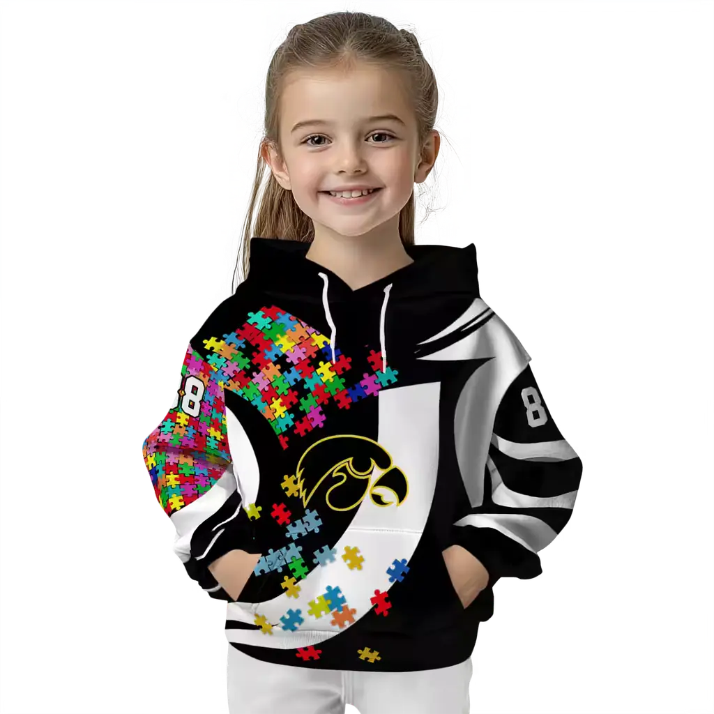 personalized iowa hawkeyes puzzle pieces black hoodie top rated personalized iowa hawkeyes puzzle pieces black hoodie top rated