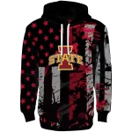 personalized iowa state cyclones distressed flag red black hoodie best selling