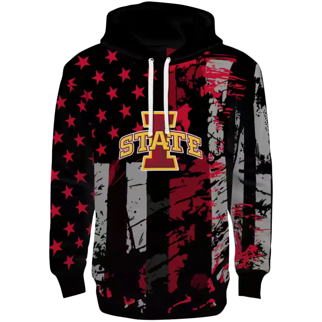 personalized iowa state cyclones distressed flag red black hoodie best selling personalized iowa state cyclones distressed flag red black hoodie best selling