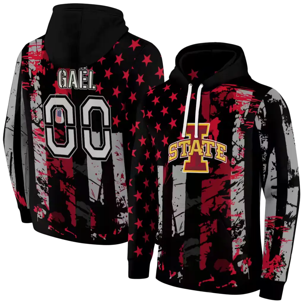 personalized iowa state cyclones distressed flag red black hoodie fashion forward personalized iowa state cyclones distressed flag red black hoodie fashion forward