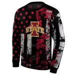 personalized iowa state cyclones distressed flag red black hoodie best selling
