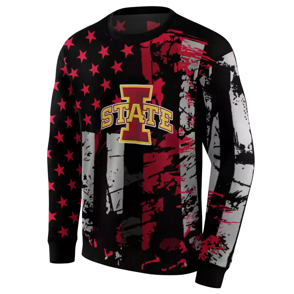 personalized iowa state cyclones distressed flag red black hoodie new arrival personalized iowa state cyclones distressed flag red black hoodie new arrival