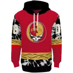 personalized iowa state cyclones grateful vibes red hoodie best selling