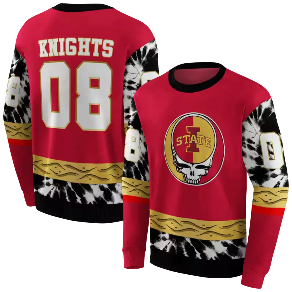 personalized iowa state cyclones grateful vibes red hoodie premium grade personalized iowa state cyclones grateful vibes red hoodie premium grade