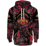 personalized iowa state cyclones hunting theme red black hoodie best selling