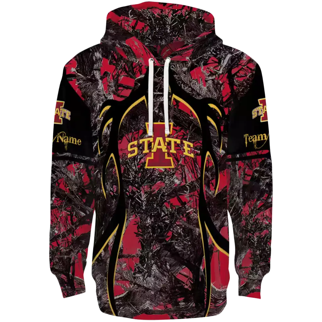 personalized iowa state cyclones hunting theme red black hoodie best selling personalized iowa state cyclones hunting theme red black hoodie best selling
