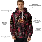 personalized iowa state cyclones hunting theme red black hoodie best selling