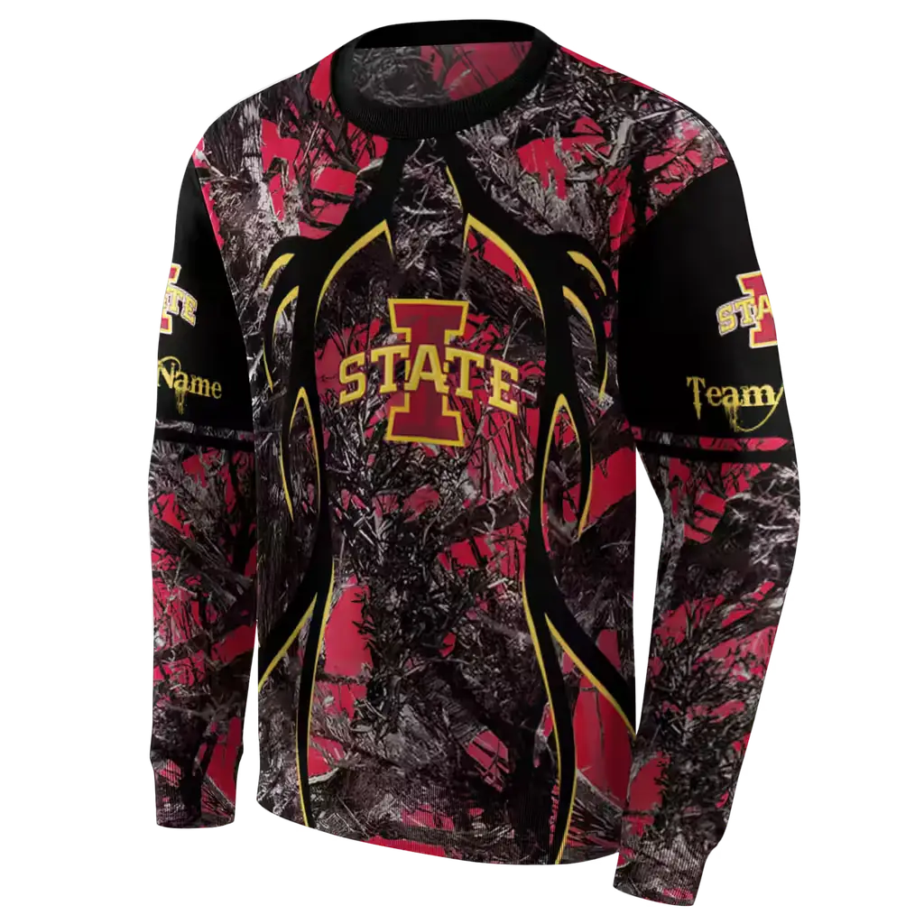 personalized iowa state cyclones hunting theme red black hoodie new arrival personalized iowa state cyclones hunting theme red black hoodie new arrival