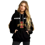 personalized iowa state cyclones punisher skull black hoodie best selling