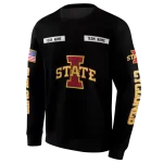 personalized iowa state cyclones punisher skull black hoodie best selling