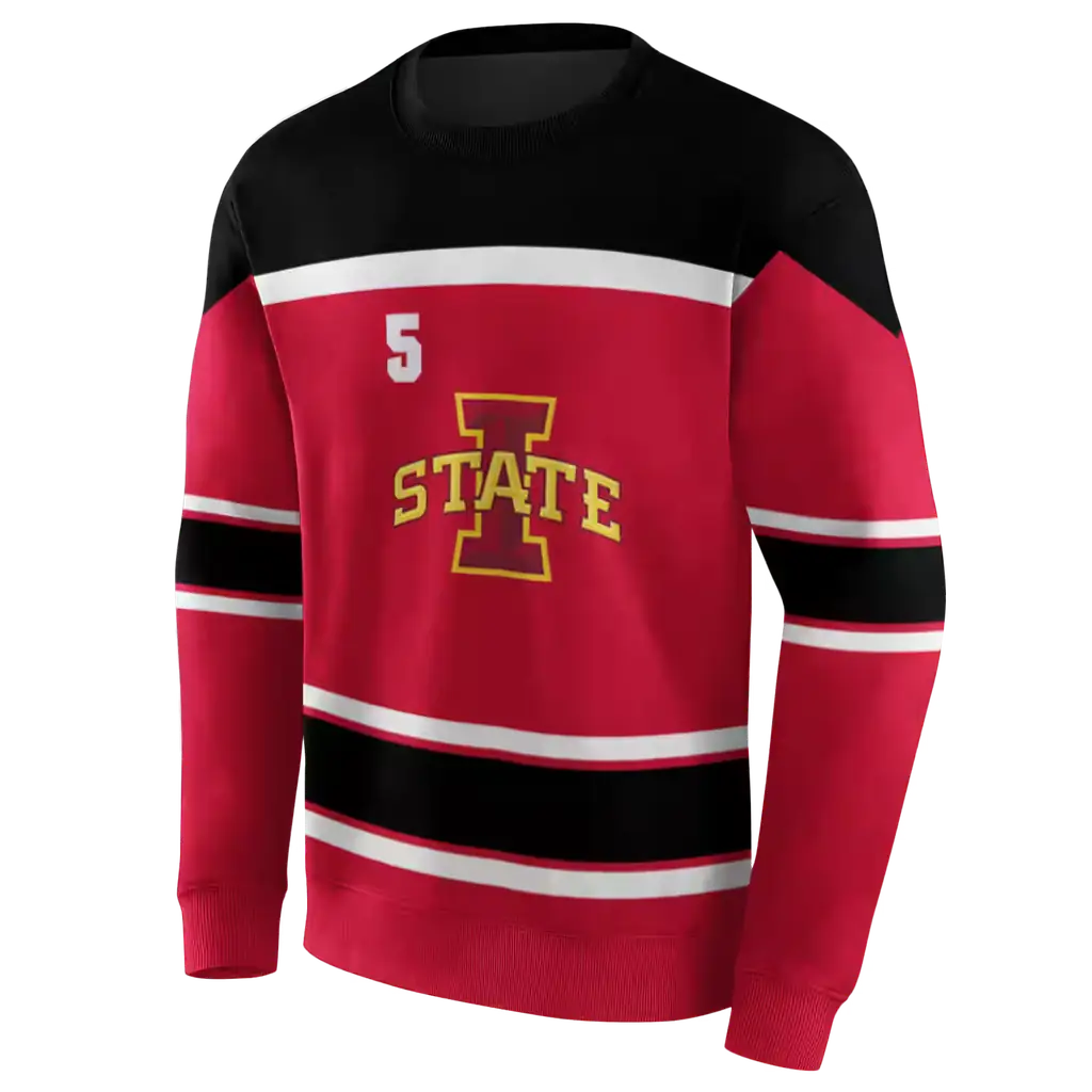 personalized iowa state cyclones striped pattern red hoodie new arrival personalized iowa state cyclones striped pattern red hoodie new arrival