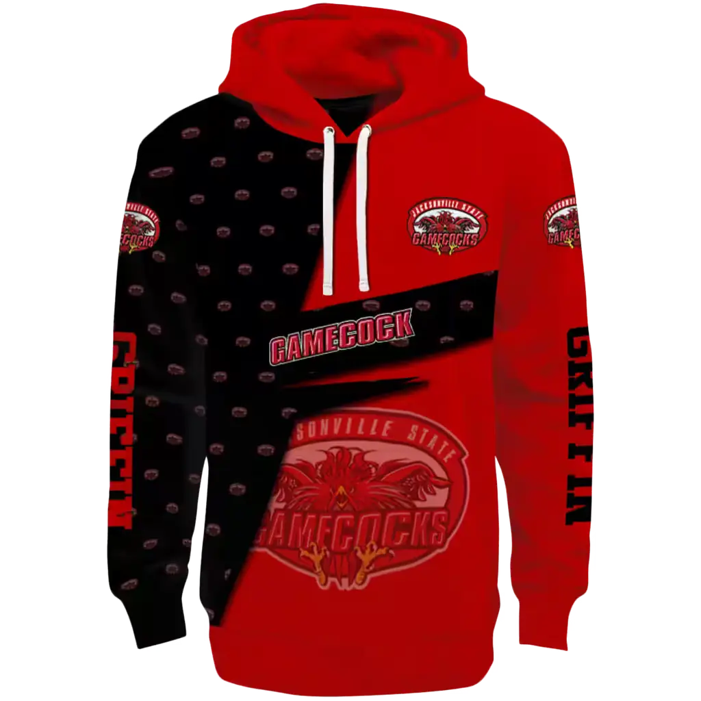 personalized jacksonville state gamecocks abstract shape red hoodie best selling personalized jacksonville state gamecocks abstract shape red hoodie best selling
