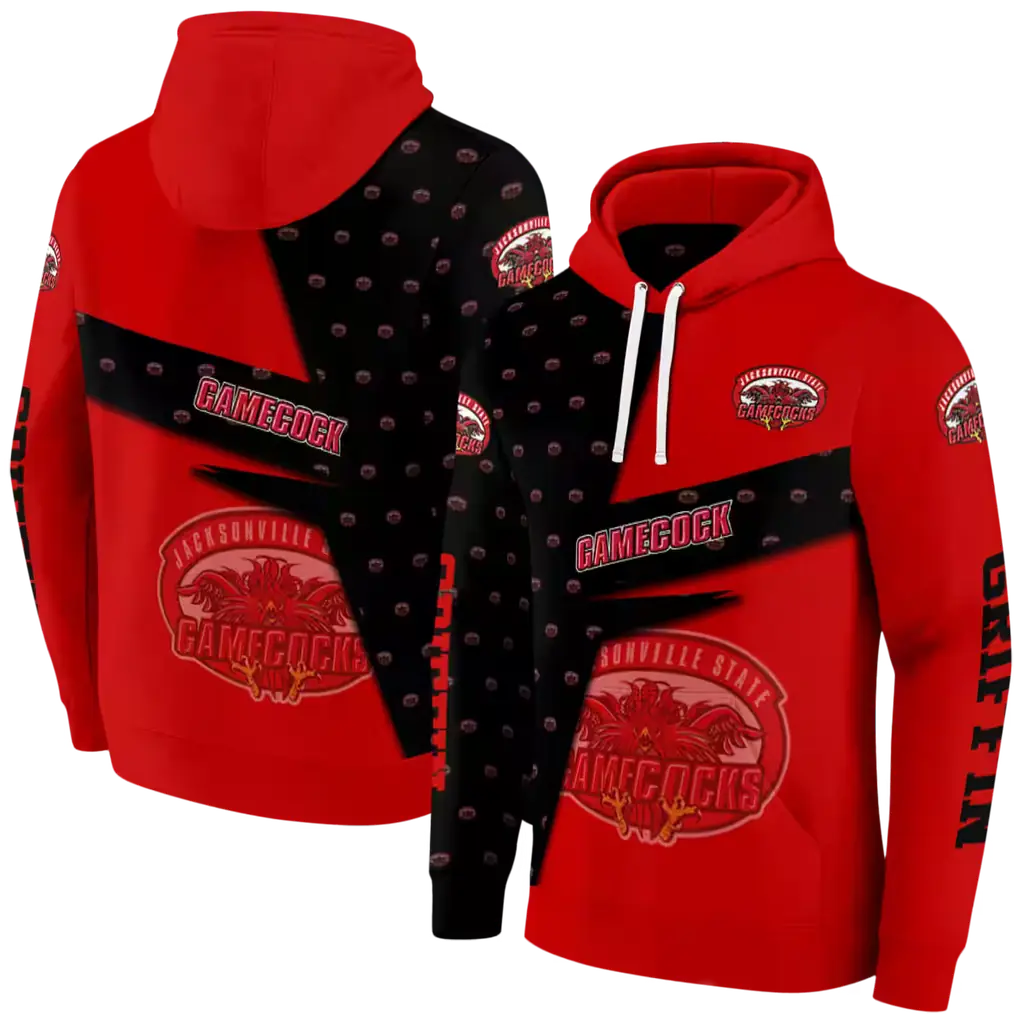 personalized jacksonville state gamecocks abstract shape red hoodie fashion forward personalized jacksonville state gamecocks abstract shape red hoodie fashion forward