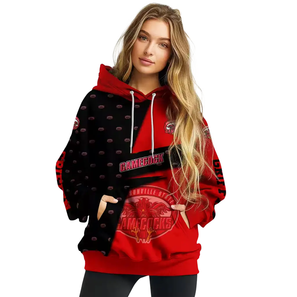 personalized jacksonville state gamecocks abstract shape red hoodie high quality personalized jacksonville state gamecocks abstract shape red hoodie high quality