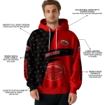 personalized jacksonville state gamecocks abstract shape red hoodie best selling