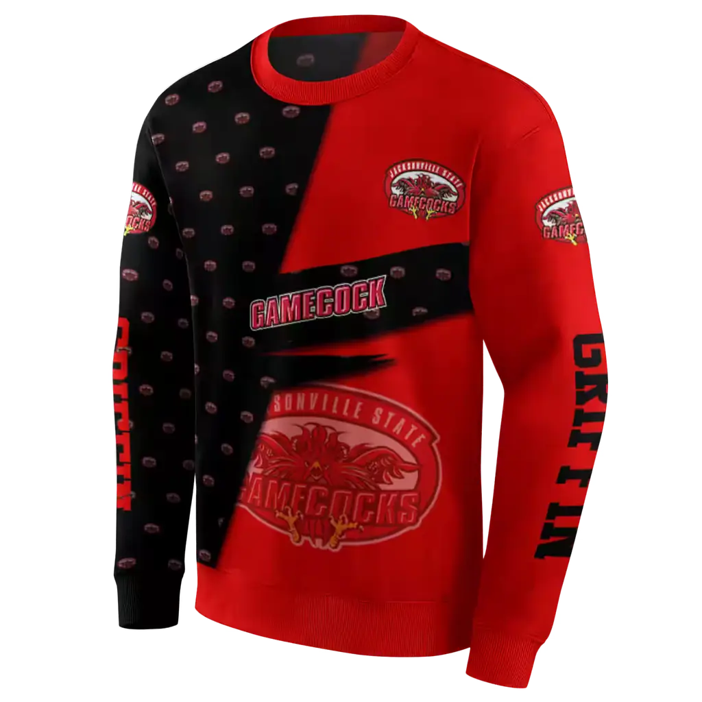 personalized jacksonville state gamecocks abstract shape red hoodie new arrival personalized jacksonville state gamecocks abstract shape red hoodie new arrival