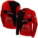 personalized jacksonville state gamecocks abstract shape red hoodie best selling