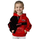 personalized jacksonville state gamecocks abstract shape red hoodie best selling