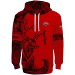 personalized jacksonville state gamecocks deer silhouette red hoodie best selling