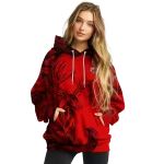 personalized jacksonville state gamecocks deer silhouette red hoodie best selling