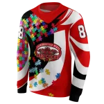 personalized jacksonville state gamecocks puzzle pieces red hoodie best selling