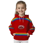 personalized jacksonville state gamecocks rainbow stripes red hoodie best selling