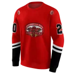 personalized jacksonville state gamecocks striped sleeves red hoodie best selling