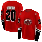 personalized jacksonville state gamecocks striped sleeves red hoodie best selling